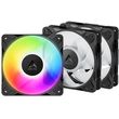 ARCTIC P12 PRO A-RGB - 3 PACK  BLACK REVERSE - PWM 120MM CASE FAN VALUE PACK - MAX 3000 RPM