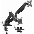 GEMBIRD ADJUSTABLE DESK 2-DISPLAY MOUNTING ARM WITH USB PORTS, 17�-32� BLACK MA-DA2U-01