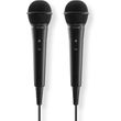 HAMA �KARAOKE� DYNAMIC MICROPHONE, JACK CABLE 2.5 M + ADAP., ON/OFF, SET OF 2