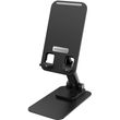 universal desktop foldable holder foneng cp125 metal 360 for tablets smartphones black photo