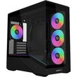 mini micro atx case lian li vector v100 mini black 4 x 120mm argb led rgb strip temperedglass photo