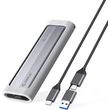 enclosure ssd orico axm2s g2 v1 for m2 nvme ngff grey photo