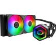 coolermaster masterliquid 240 core ii argb water cooling black photo