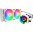 coolermaster masterliquid 240 core ii argb water cooling white photo