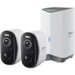 baseus n1 plus wi fi 2k ip67 home security camera outdoor 2 pack white photo