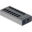 delock usb 30 hub 7 thyron me syndesi usb a thyra fortisis kai exoteriki paroxi reymatos 63669 photo