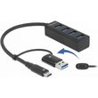 delock usb 32 hub 4 thyron me syndesi usb c usb a 63828 photo