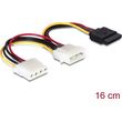 DELOCK 15-PIN SATA - 4-PIN MOLEX CABLE 0.16M ��������� 60103