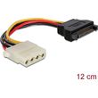 DELOCK 15-PIN SATA - 4-PIN MOLEX CABLE 0.12M ��������� 60115