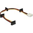 DELOCK 4-PIN MOLEX - 15-PIN SATA CABLE 0.4M ��������� 60142