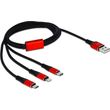 delock regular usb to lightning type c micro usb cable mayro 1m 85892 photo