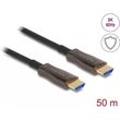 delock active optical hdmi cable 8k60hz 4k144hz metal protection t t 50m delock 86034 photo