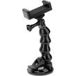 flexible car suction cup mount telesin for action cameras photo
