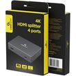 CABLEXPERT 4H HDMI SPLITTER 4 PORTS BLACK DSP-HDMI4K-4P-01