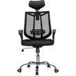 DELI HEADREST MESH CHAIR BLACK E4511