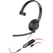roly blackwire 5210 monaural usb c ieadset 35mm rlug usb c a adarter photo