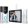 srihome wireless video intercom system doorbell camera 4mp hd wifi white sh054 photo