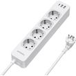 tessan 7 in 1 power strip 4xshucko 2xusb 1xtype c 2m white ts 307 c photo