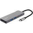 TRUST DALYX 5-IN-1 HUB 4 ����� �� ������� USB-C / USB-A