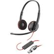 poly blackwire 3225 stereo usb c headset 35mm plug usb c a adapter bulk photo