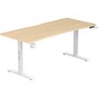 gaming desk anda seat desk extreme 18m adjustable height wood photo