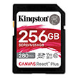 KINGSTON SDR2V6/256GB CANVAS REACT PLUS V60 256GB SDXC C10 UHS-II U3