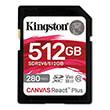 KINGSTON SDR2V6/512GB CANVAS REACT PLUS V60 512GB SDXC C10 UHS-II U3
