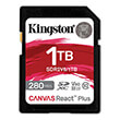 KINGSTON SDR2V6/1TB CANVAS REACT PLUS V60 1TB SDXC C10 UHS-II U3