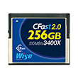 wise wi cfast 2560 3400x blue 256gb cfast 20 memory card photo