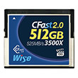 wise wi cfast 5120 3500x blue 512gb cfast 20 memory card photo