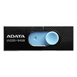 adata auv220 64g rbkbl uv220 64gb usb 20 flash drive black blue photo