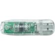 intenso 3502480 rainbow line 32gb usb20 flash memory transparent photo