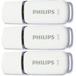 PHILIPS SNOW EDITION 32GB USB 2.0 FLASH DRIVE SHADOW GREY 3-PACK FM32FD70E/00