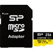 silicon power inspire 256gb micro sdxc u3 v30 a2 3d tlc nand sd adapter sp256gbstxla2v1nsp photo