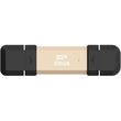 silicon power ds72 500gb nvme portable ssd usb 32 gen 2 type a type c gold sp500gbuc3s72vpg photo