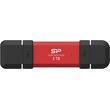 silicon power ds72 2tb nvme portable ssd usb 32 gen 2 type a type c red sp002tbuc3s72vpr photo