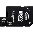teamgroup tusdh8gcl1003 memory card series 8gb micro sdhc class 10 with adapter photo
