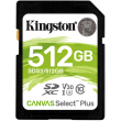 KINGSTON SDS2/512GB 512GB SDXC CANVAS SELECT PLUS 100R C10 UHS-I U3 V30