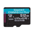 KINGSTON SDCG3/512GBSP CANVAS GO PLUS 512GB MICRO SDXC CLASS 10 UHS-I U3 V30 A2