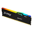 ram kingston kf560c36bbea 16 fury beast rgb 16gb ddr5 6000mhz amd expo certified photo