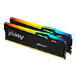 RAM KINGSTON FURY BEAST BLACK RGB 64GB (2X32GB) DDR5 6000MT/S CL30 AMD EX DUAL KIT KF560C30BBEAK2-6