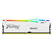 RAM KINGSTON FURY BEAST WHITE RGB 32GB DDR5 6000MT/S CL30 XMP KF560C30BWA-32