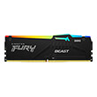 RAM KINGSTON FURY BEAST BLACK RGB 16GB DDR5 6800MT/S CL34 AMD EXPO KF568C34BBEA-16