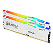 RAM KINGSTON FURY BEAST WHITE RGB 32GB (2X16GB) DDR5 6800MT/S CL34 XMP DUAL KIT KF568C34BWAK2-32