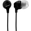 sony mdr ex15lp in ear earphones black photo