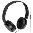 sony mdr zx110ap extra bass headset black photo