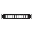 logilink act108 10 port 10 patch panel for keystone black photo