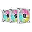 CORSAIR CO-9050117-WW  FAN ML120 ELITE AIRGUIDE WHITE RGB TRIPLE PACK WITH LIGHTING NODE CORE