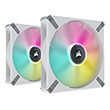 CORSAIR CO-9050119-WW  FAN ML140 ELITE AIRGUIDE WHITE RGB DUAL PACK WITH LIGHTING NODE CORE