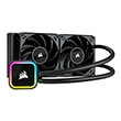 corsair cw 9060058 ww icue h100i rgb elite liquid cpu cooler 240mm photo